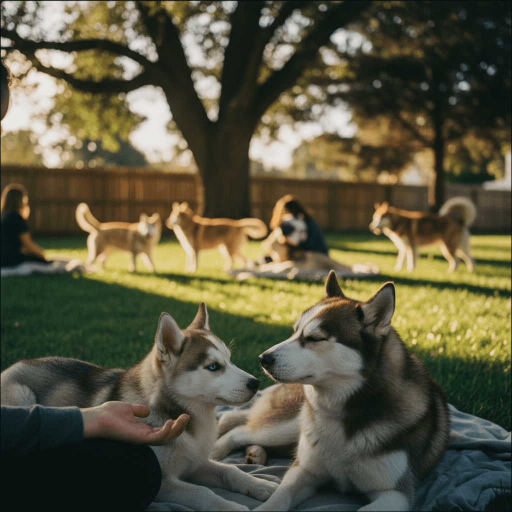 Husky waiting for a forever home — adopt from Shadow Husky Rescue