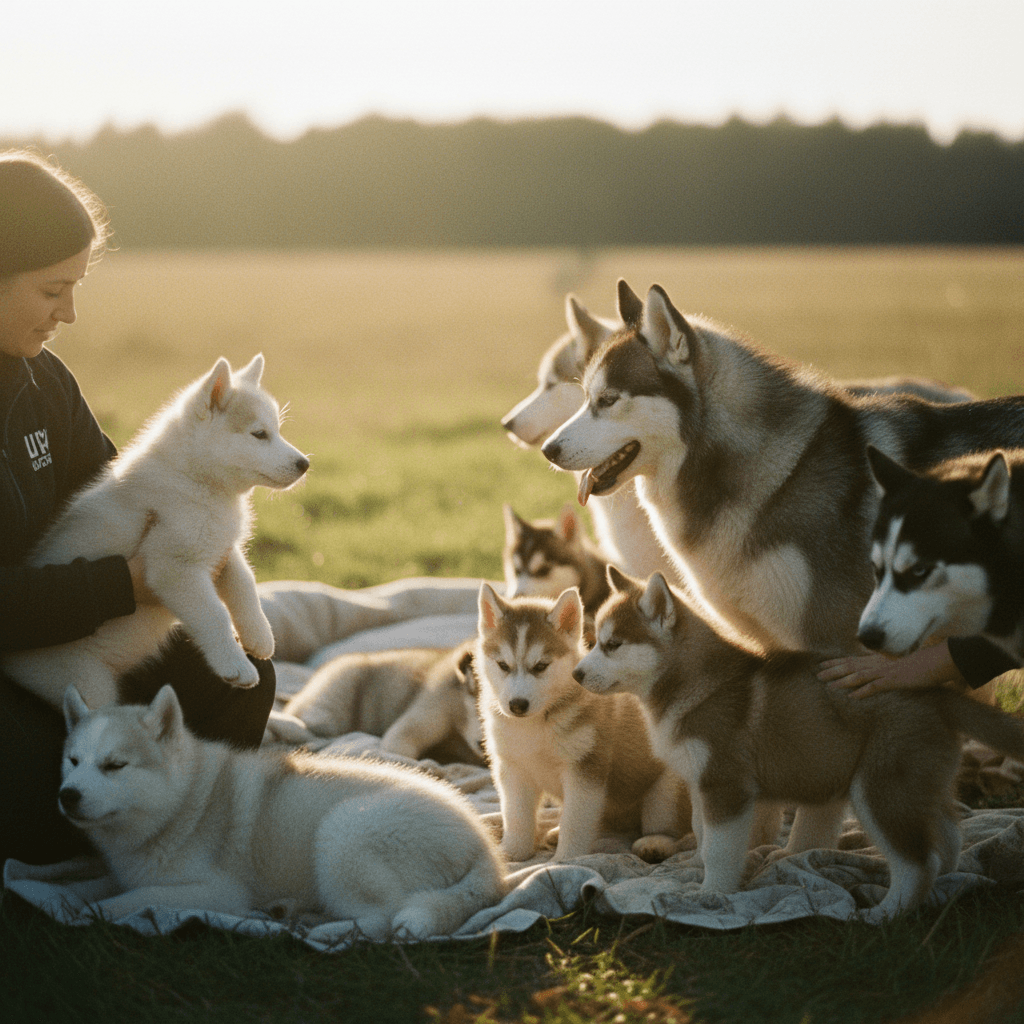 Husky ready for adoption