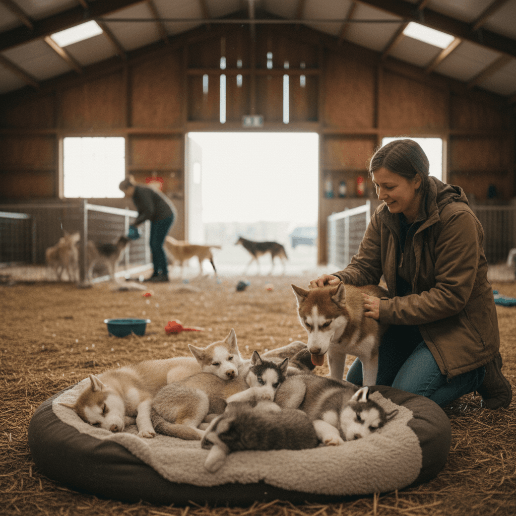 Shadow Husky Rescue Medical Dogs Program in action