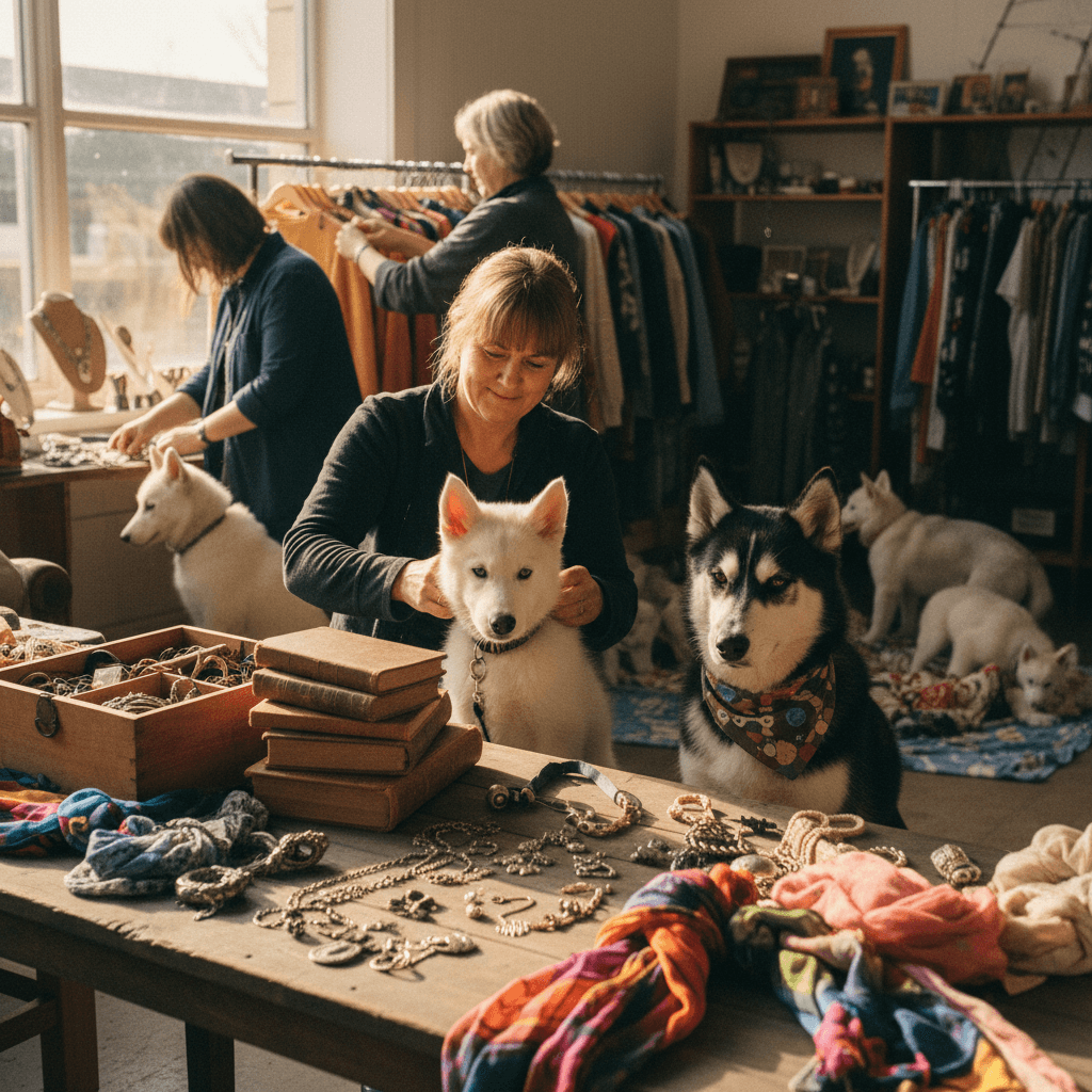 Mama Wolf's Treasures — vintage jewelry fundraising for husky rescue