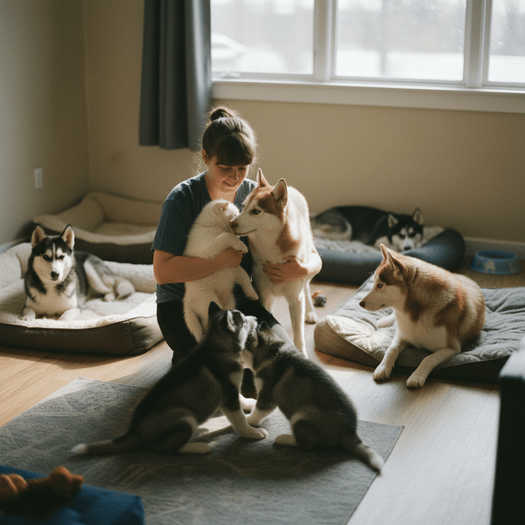 How the husky adoption process works
