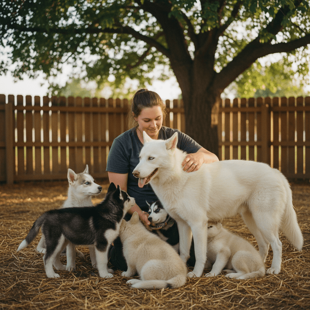 Shadow Husky Rescue Medical Dogs Program